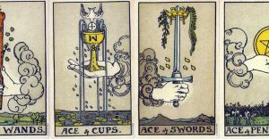 De azen van de Tarot