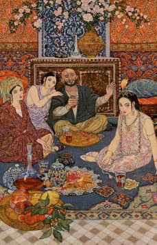 Tarotkaart 'Drie van Kelken'