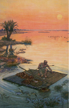Tarotkaart 'Drie van Staven'