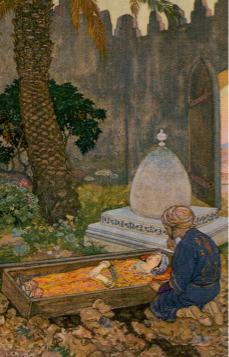 Tarotkaart 'Drie van Zwaarden'