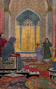 Tarotkaart 'Koningin van Zwaarden'