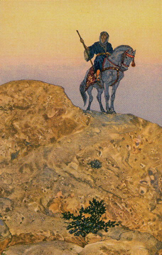 Tarotkaart 'Ridder van Pentagrammen'