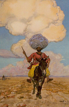 Tarotkaart 'Ridder van Staven'