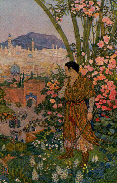 Tarotkaart 'Schildknaap van Staven'