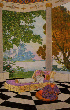 Tarotkaart 'Vier van Zwaarden'