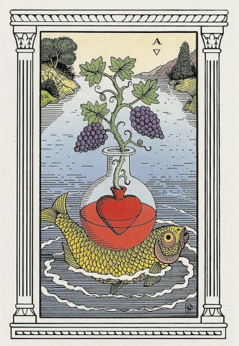 Tarotkaart 'Aas van Kelken'