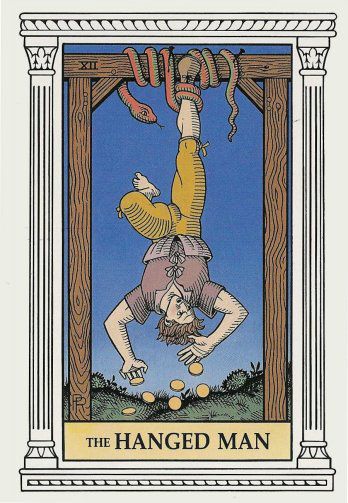Tarotkaart 'De Gehangene'