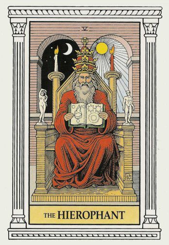 Tarotkaart 'De Hierofant'