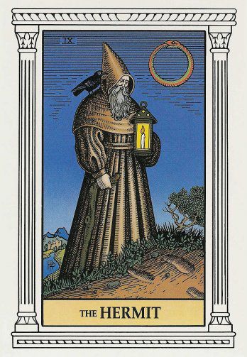 Tarotkaart 'De Kluizenaar'