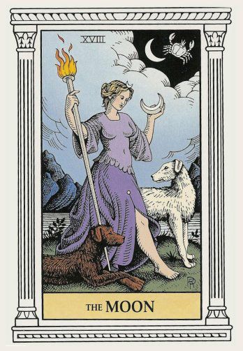 Tarotkaart 'De Maan'