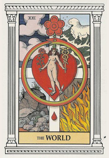 Tarotkaart 'De Wereld'