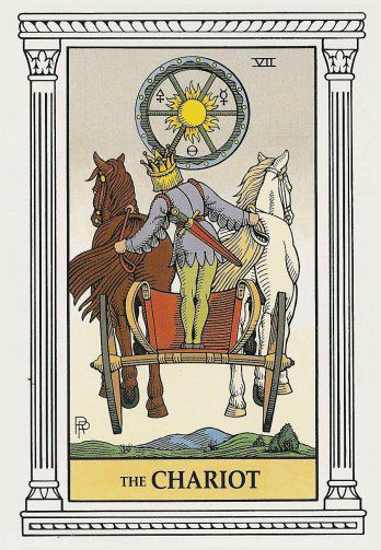 Tarotkaart 'De Zegewagen'