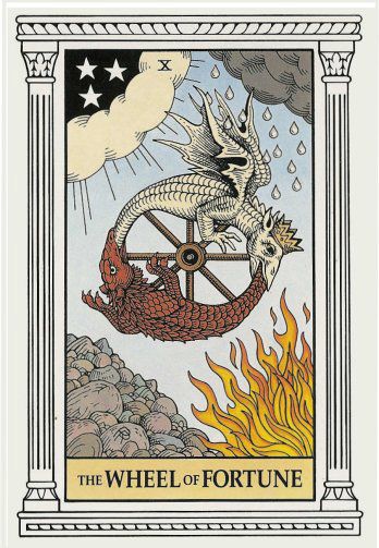 Tarotkaart 'Het Rad van Fortuin'