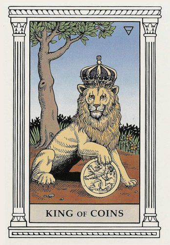 Tarotkaart 'Koning van Pentagrammen'