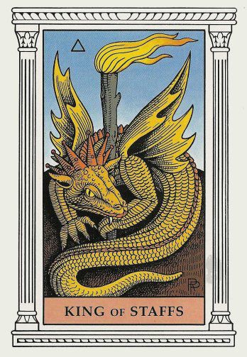 Tarotkaart 'Koning van Staven'