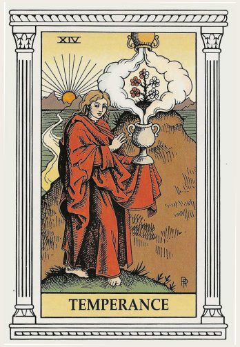 Tarotkaart 'Matigheid'