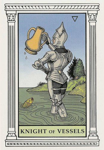 Tarotkaart 'Ridder van Kelken'