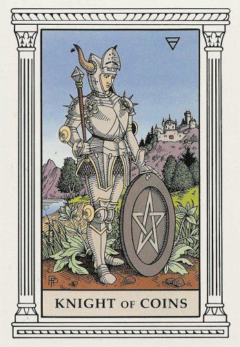 Tarotkaart 'Ridder van Pentagrammen'