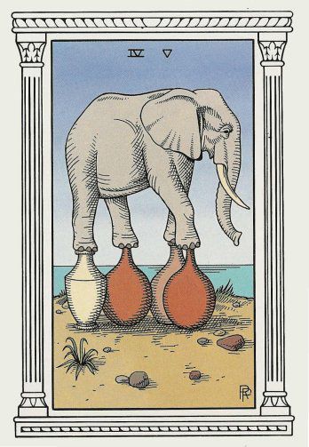 Tarotkaart 'Vier van Kelken'