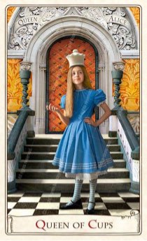 Tarotkaart 'Koningin van Kelken'