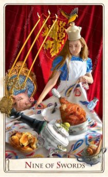 Tarotkaart 'Negen van Zwaarden'