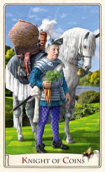 Tarotkaart 'Ridder van Pentagrammen'