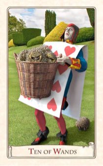 Tarotkaart 'Tien van Staven'