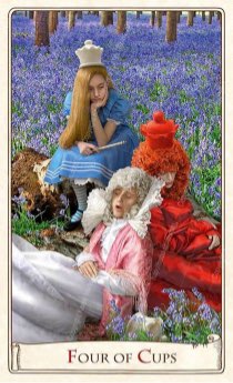 Tarotkaart 'Vier van Kelken'
