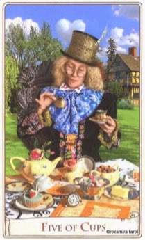 Tarotkaart 'Vijf van Kelken'