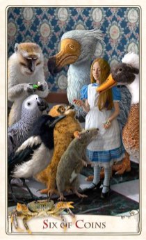 Tarotkaart 'Zes van Pentagrammen'