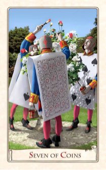 Tarotkaart 'Zeven van Pentagrammen'