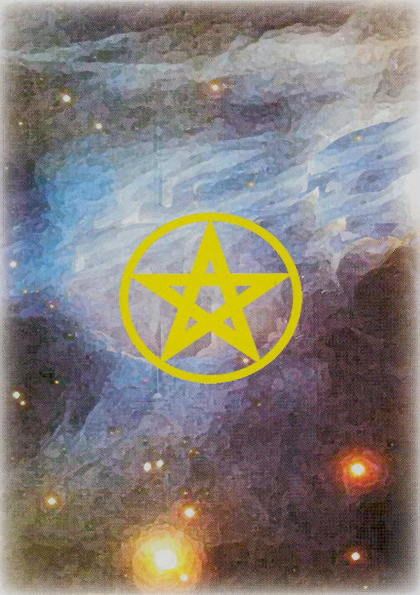 Tarotkaart 'Aas van Pentagrammen'