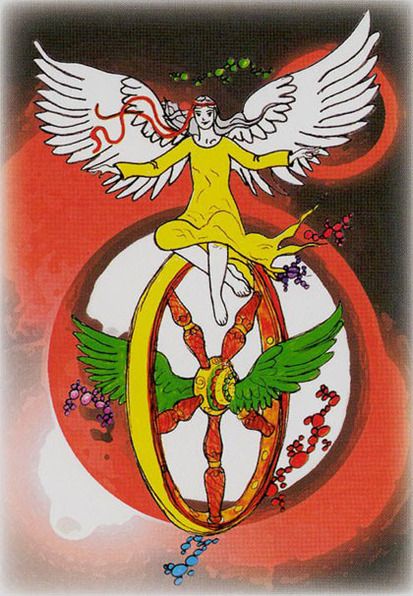 Tarotkaart 'Het Rad van Fortuin'