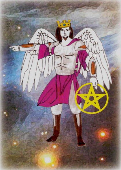 Tarotkaart 'Koning van Pentagrammen'