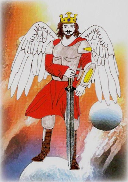 Tarotkaart 'Koning van Zwaarden'