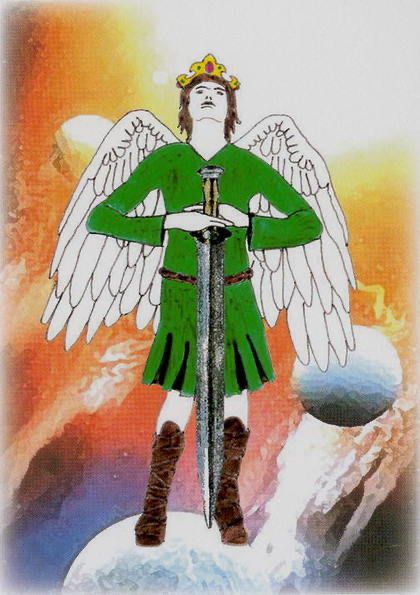 Tarotkaart 'Ridder van Zwaarden'