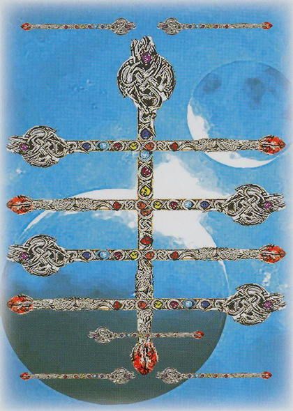 Tarotkaart 'Tien van Staven'