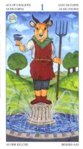 Tarotkaart 'Aas van Kelken'