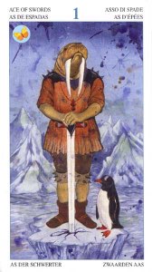 Tarotkaart 'Aas van Zwaarden'