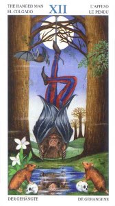 Tarotkaart 'De Gehangene'