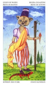 Tarotkaart 'Koningin van Staven'