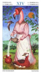 Tarotkaart 'Matigheid'