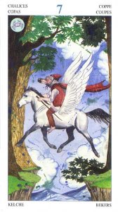Tarotkaart 'Zeven van Kelken'
