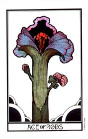 Tarotkaart 'Aas van Staven'