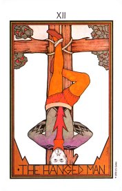 Tarotkaart 'De Gehangene'