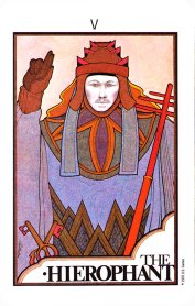 Tarotkaart 'De Hierofant'