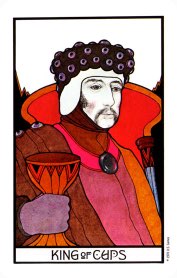 Tarotkaart 'Koning van Kelken'