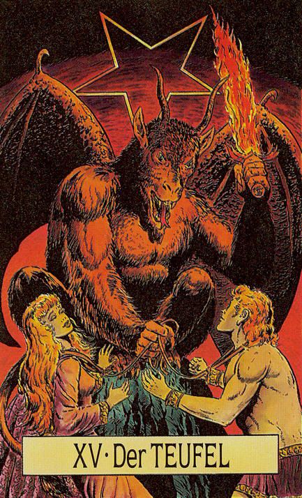 Tarotkaart 'De Duivel'