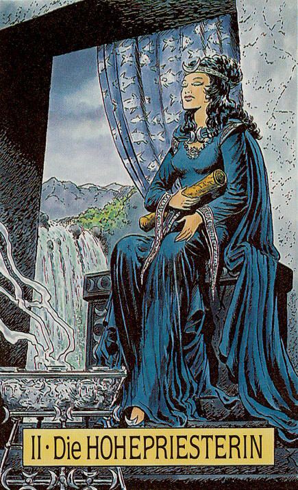 Tarotkaart 'De Hogepriesteres'