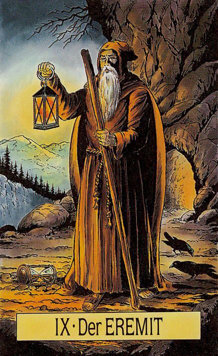 Tarotkaart 'De Kluizenaar'